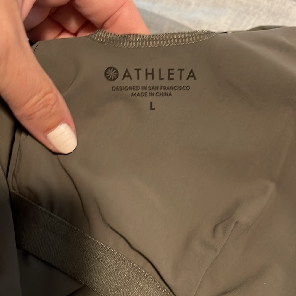 Athleta Green and Blue One Piece Swimsuit Sleek Fit - Picture 6 of 7